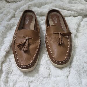 Eastland Men's Tan Leather Tassel Slip-Ons